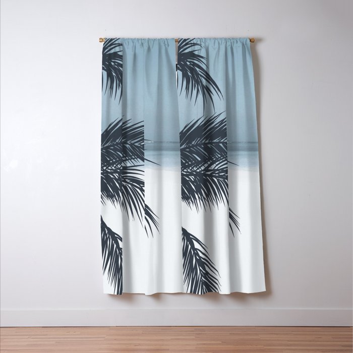 Palm and Ocean Window Curtain Gallery Image 3