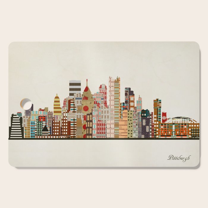 pittsburgh skyline Cutting Board Gallery Image 1