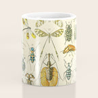 Bugs and Insect Vintage Illustration Drawing by Adolphe Millot of Giant Beatle Dragon Flies Leaf Bug Coffee Mug Gallery Image 4