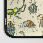 Bugs and Insect Vintage Illustration Drawing by Adolphe Millot of Giant Beatle Dragon Flies Leaf Bug Laptop Sleeve Gallery Image 3