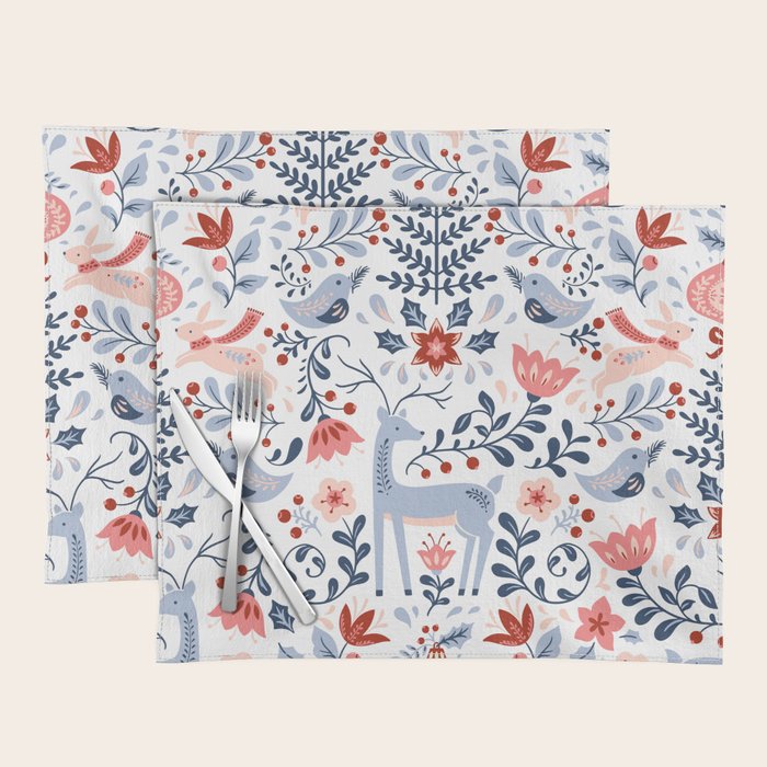 Folk Art Christmas Placemat Gallery Image 1