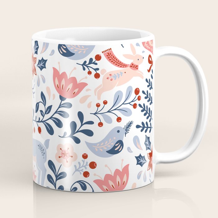 Folk Art Christmas Coffee Mug Gallery Image 1