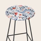 Folk Art Christmas Stool Gallery Image 2
