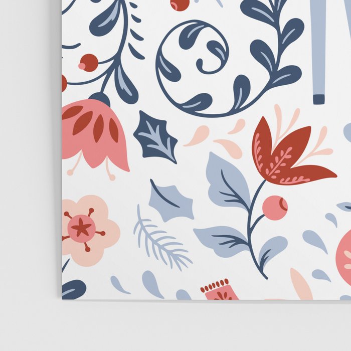 Folk Art Christmas Poster Gallery Image 3