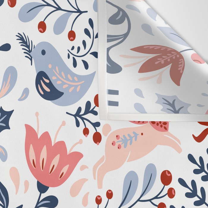 Folk Art Christmas Wall Tapestry Gallery Image 3