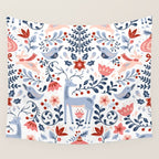 Folk Art Christmas Wall Tapestry Gallery Image 4