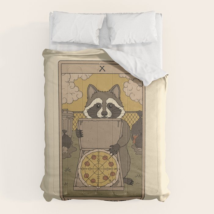 Wheel of Fortune - Raccoons Tarot Comforter Gallery Image 6
