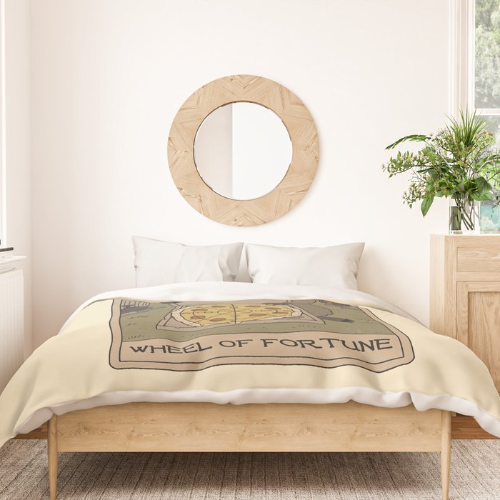 Wheel of Fortune - Raccoons Tarot Duvet Cover Gallery Image 3