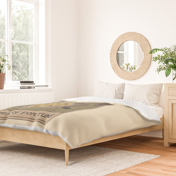 Wheel of Fortune - Raccoons Tarot Duvet Cover Gallery Image 2