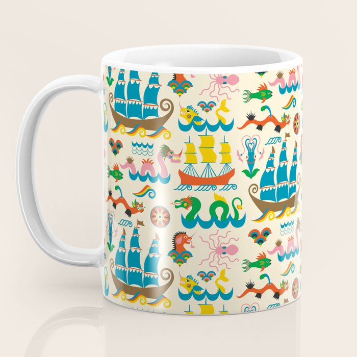 Mythical Sea Creatures - Ocean Monsters Coffee Mug Gallery Image 3