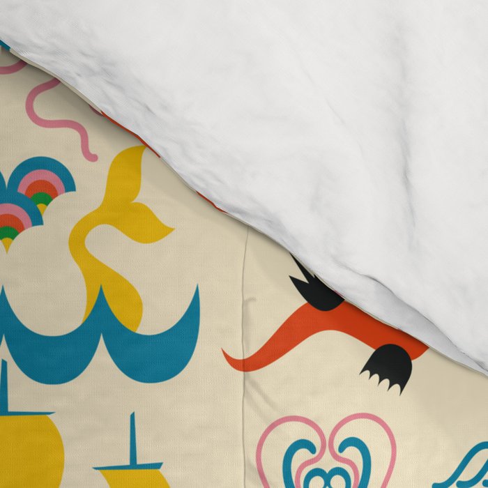 Mythical Sea Creatures - Ocean Monsters Comforter Gallery Image 4