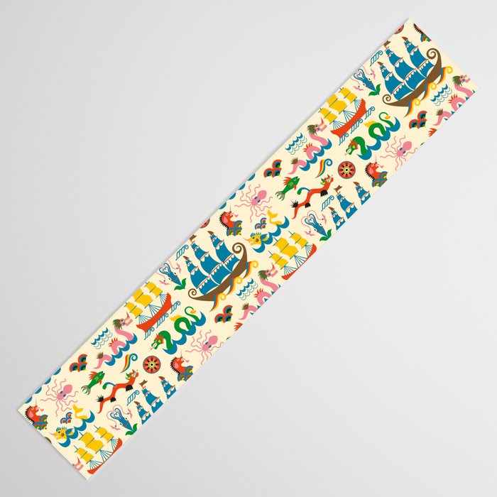 Mythical Sea Creatures - Ocean Monsters Table Runner Gallery Image 3