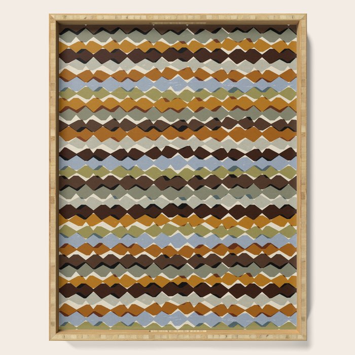Natural Rhythm Waves Serving Tray Gallery Image 1
