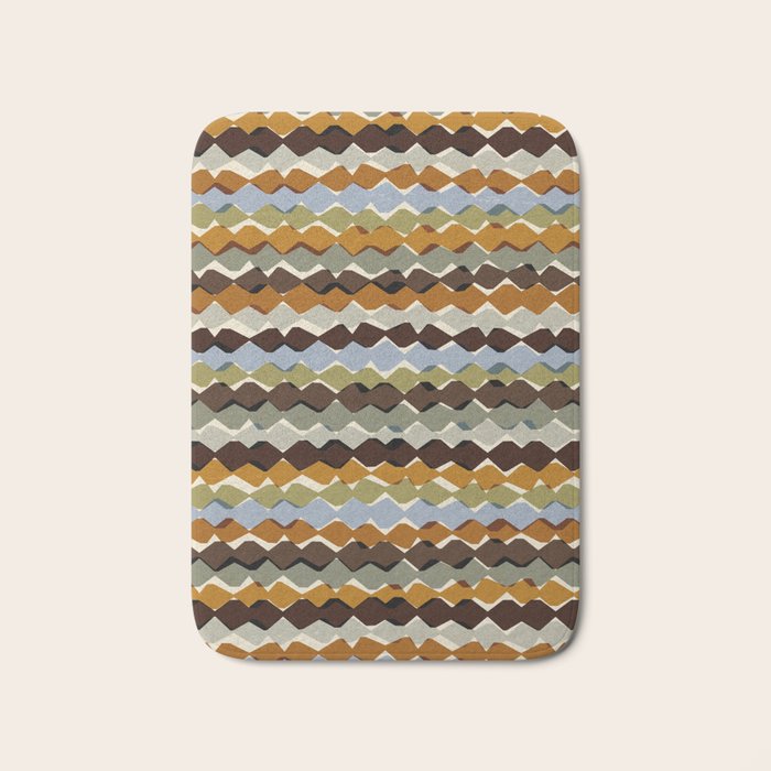 Natural Rhythm Waves Bath Mat Gallery Image 1