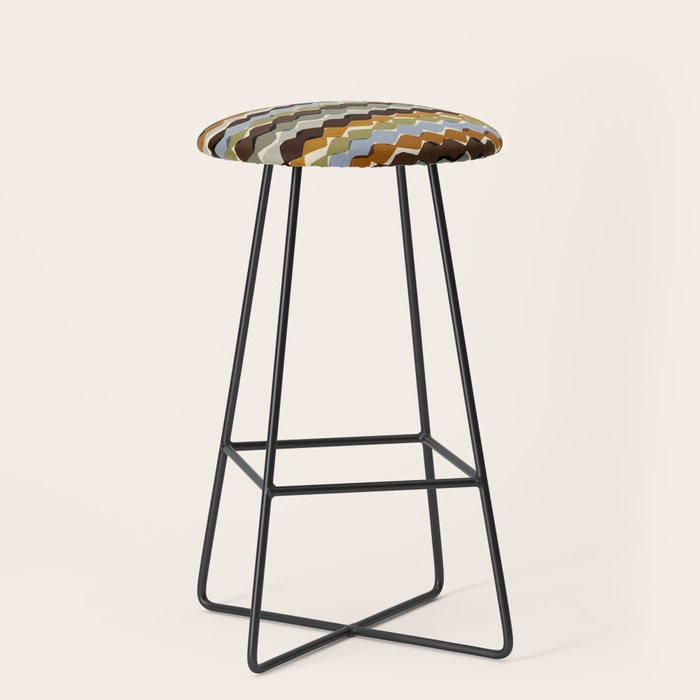 Natural Rhythm Waves Stool Gallery Image 1