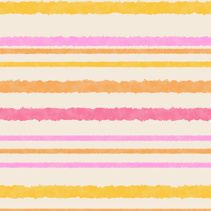 Liquid Summer Watercolor Stripes Pattern Pink Yellow Orange Cream Coffee Mug Gallery Image 2