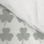 Clovers XXXIV Neutral Green Botanical Pattern Comforter Gallery Image 4
