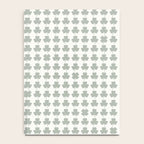 Clovers XXXIV Neutral Green Botanical Pattern Notebook Gallery Image 4