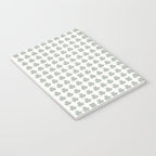 Clovers XXXIV Neutral Green Botanical Pattern Notebook Gallery Image 3