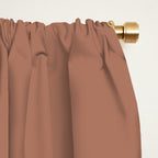 Coffee Hour Inspired by PANTONE 17 1230 Mocha Mousse Window Curtain Gallery Image 2