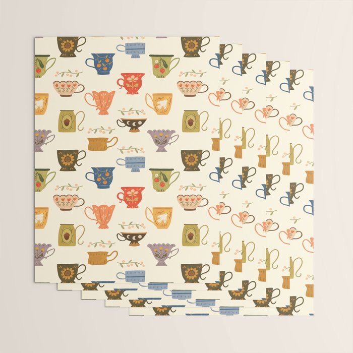 Teacup Collection Wrapping Paper Gallery Image 3