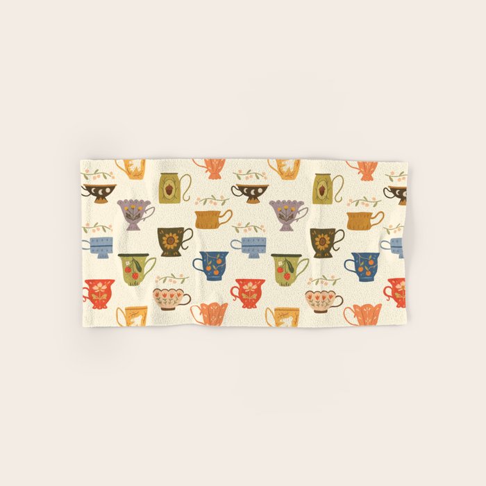 Teacup Collection Bath Towel Gallery Image 1
