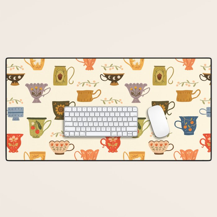 Teacup Collection Desk Mat Gallery Image 1