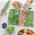 Colorful tulips field Cutting Board Gallery Image 2