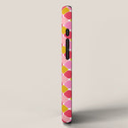 Checkered Geometric Shapes - Pink, Red, Yellow iPhone Case Gallery Image 2