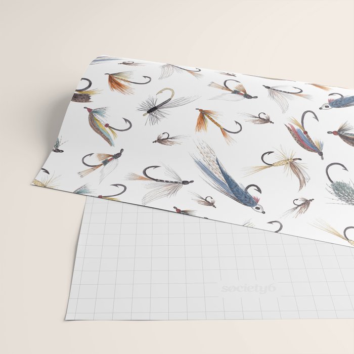 Fly Fishing Lures for Freshwater Fish Wrapping Paper Gallery Image 2