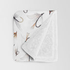 Fly Fishing Lures for Freshwater Fish Throw Blanket Gallery Image 3