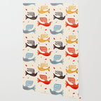 Festive Birds retro pattern Wallpaper Gallery Image 2