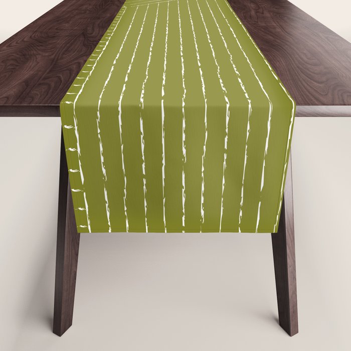 Lines (Matcha Green) Table Runner Gallery Image 1