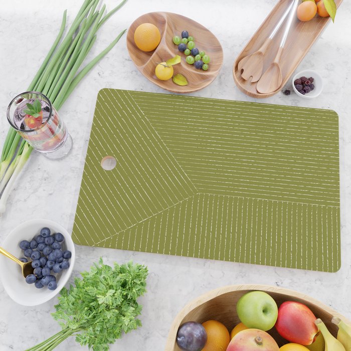 Lines (Matcha Green) Cutting Board Gallery Image 2