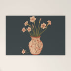 Blush Blooms in Painted Vase Welcome Mat Gallery Image 1