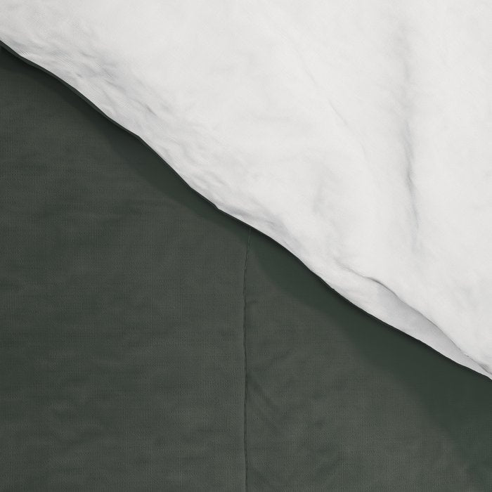 Neutral Sage Grey Solid Color Comforter Gallery Image 4