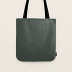 Neutral Sage Grey Solid Color Tote Bag Gallery Image 1