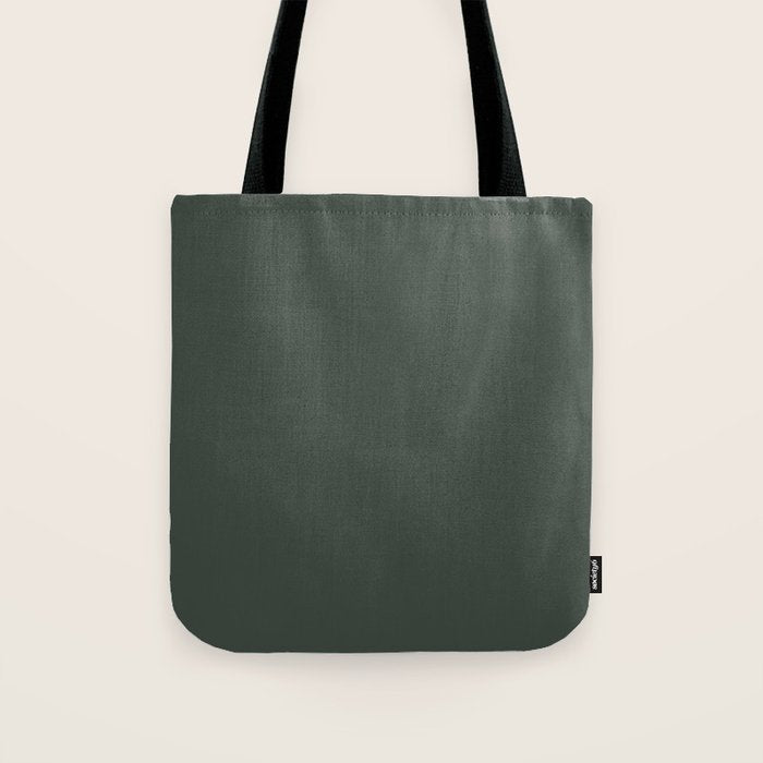 Neutral Sage Grey Solid Color Tote Bag Gallery Image 1