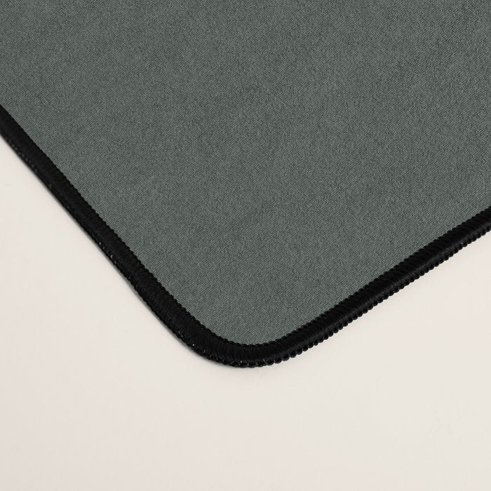 Neutral Sage Grey Solid Color Desk Mat Gallery Image 4
