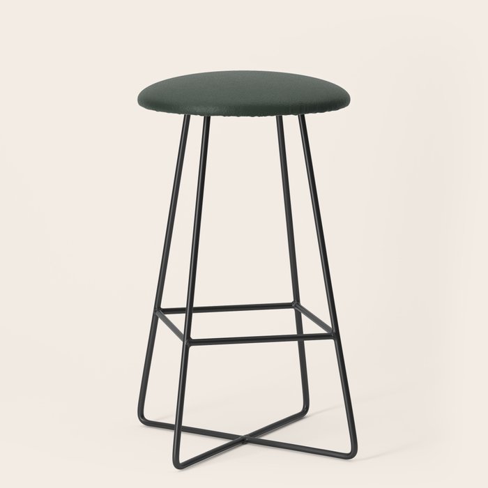 Neutral Sage Grey Solid Color Stool Gallery Image 1