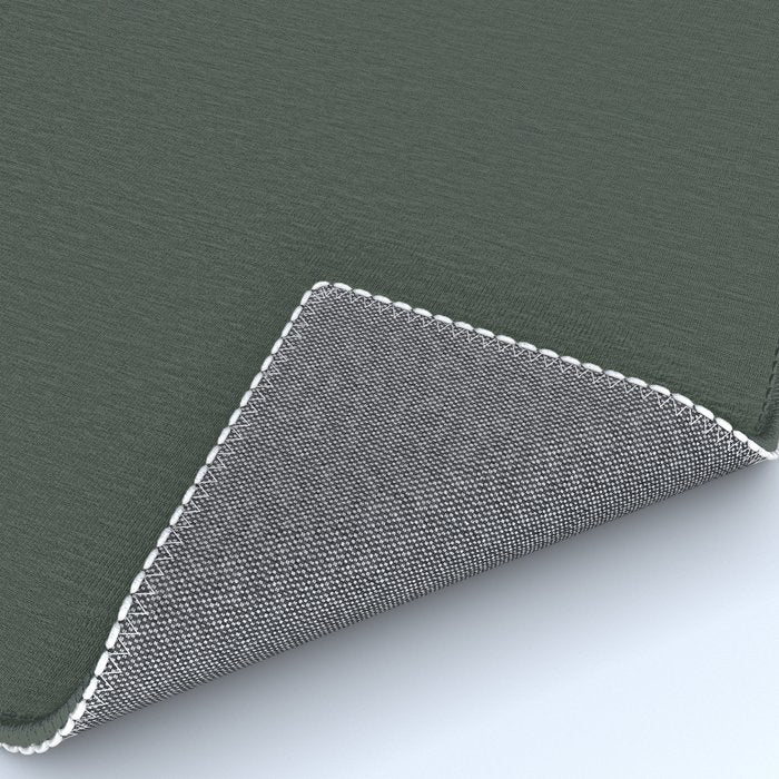 Neutral Sage Grey Solid Color Rug Gallery Image 4