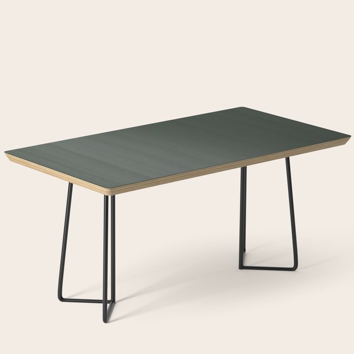 Neutral Sage Grey Solid Color Coffee Table Gallery Image 1