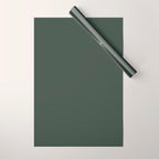 Neutral Sage Grey Solid Color Wrapping Paper Gallery Image 1