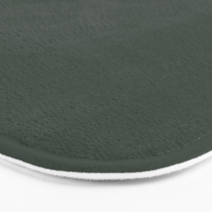 Neutral Sage Grey Solid Color Bath Mat Gallery Image 3
