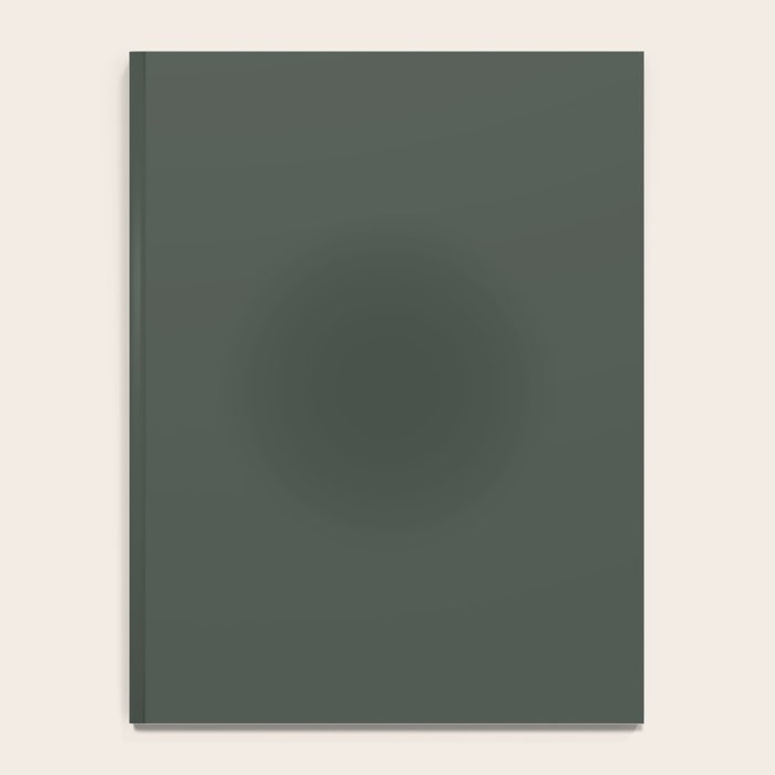 Neutral Sage Grey Solid Color Notebook Gallery Image 4