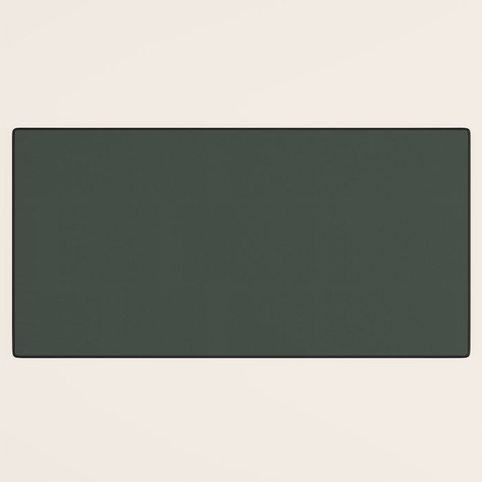 Neutral Sage Grey Solid Color Desk Mat Gallery Image 3