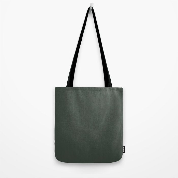 Neutral Sage Grey Solid Color Tote Bag Gallery Image 2