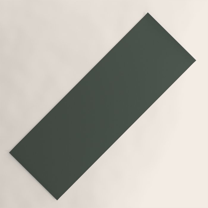 Neutral Sage Grey Solid Color Yoga Mat Gallery Image 1