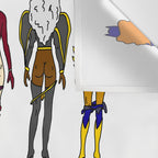 Superhero Butts - Girls Superheroine Butts LV Wall Tapestry Gallery Image 3