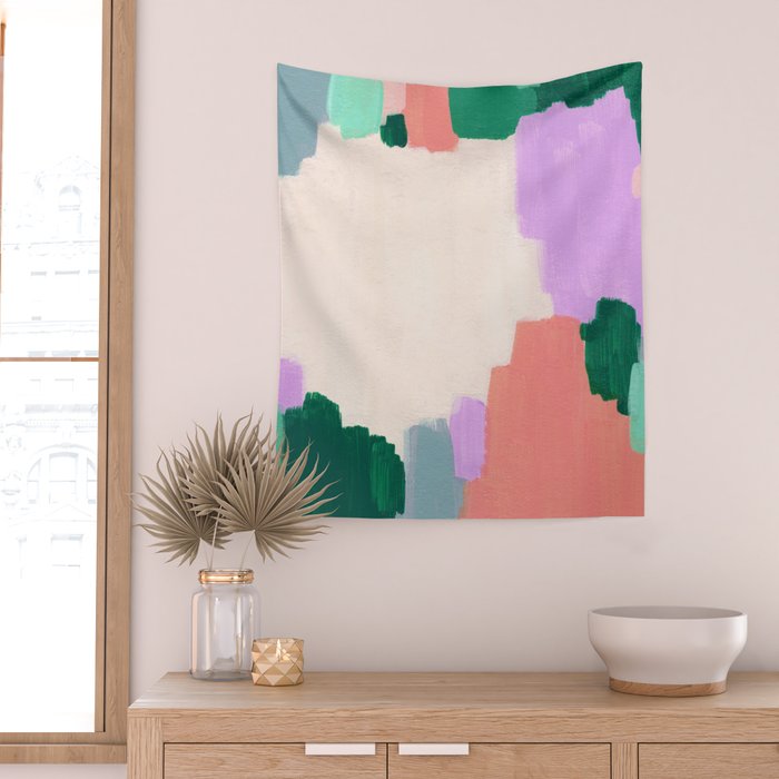 Abstract Oil Painting No. 70 Wall Tapestry Gallery Image 2